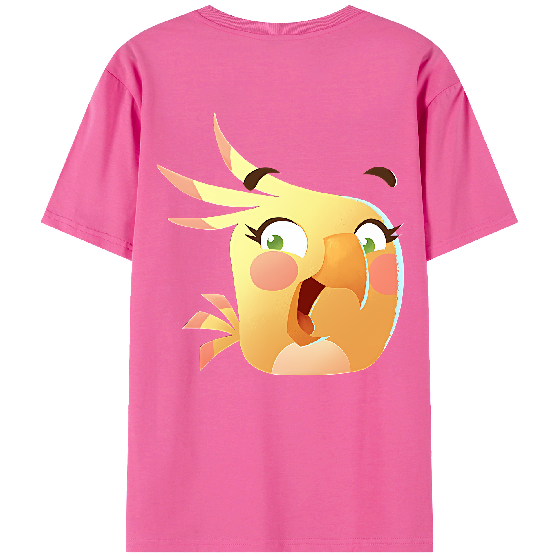 （画像用） Angry Birds アングリーバード レディース半袖Tシャツ(バックプリント)